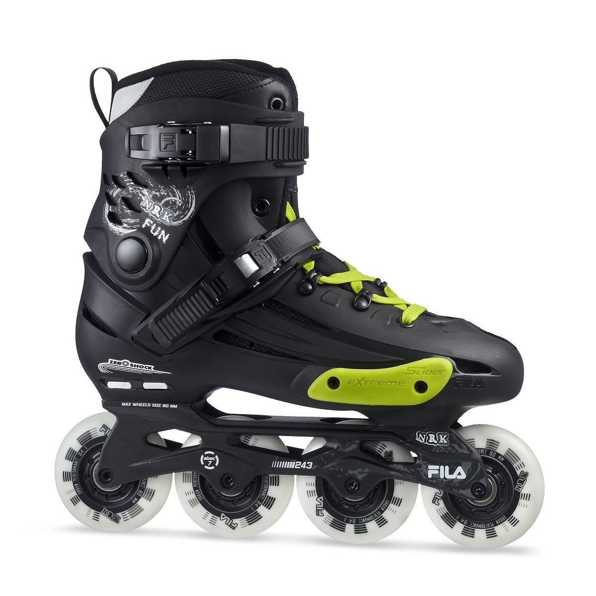 Patines NRK FUN BLACK/YELLOW-vista frontal