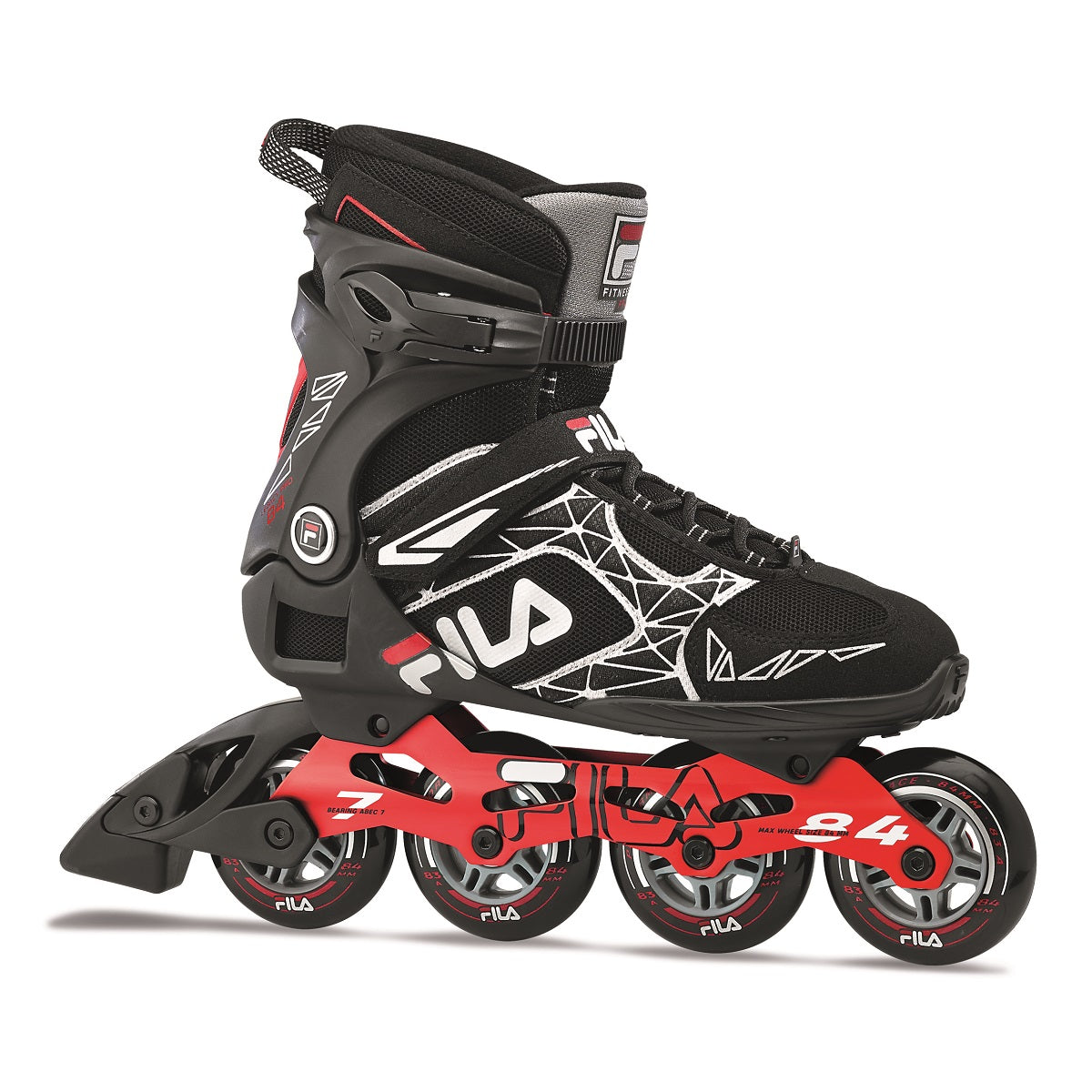 Patines LEGACY PRO 84 BLACK/RED-vista frontal