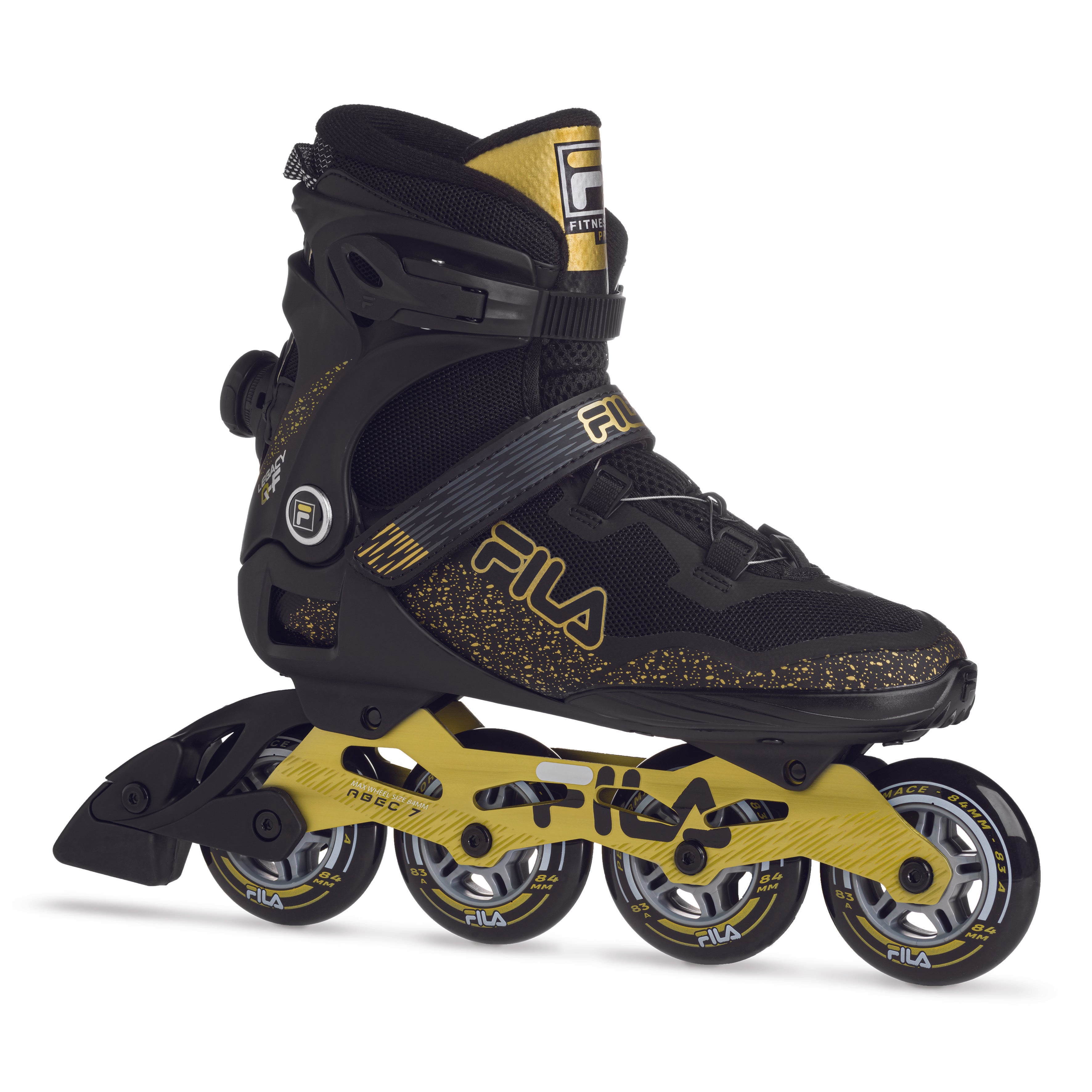 Patines LEGACY QF BLACK/GOLD-vista frontal